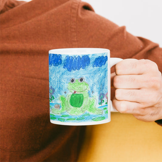 🐸 "Frog in the Pond" Ceramic Mug